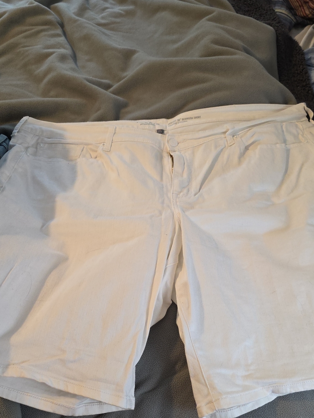 torrid White Denim Jean Shorts